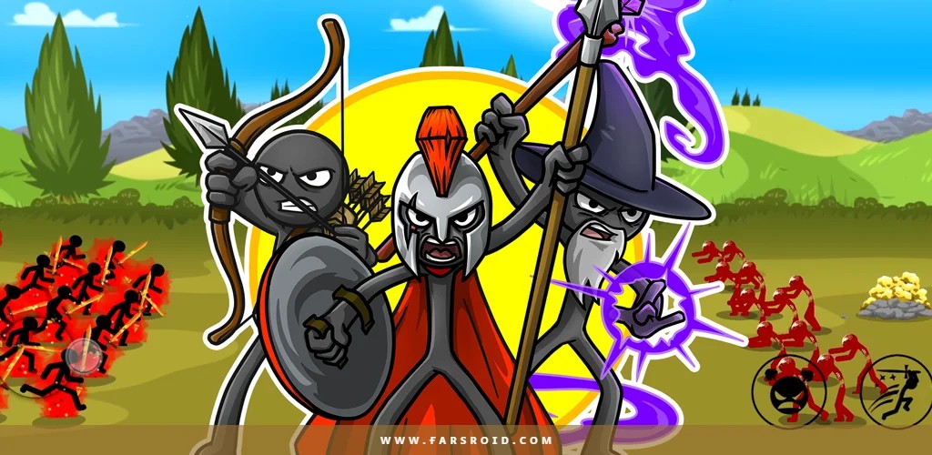 دانلود بازی استراتژیک «جنگ آدمکها 3» (Stick War 3) نسخه 2026.5.7576 برای اندروید + مود